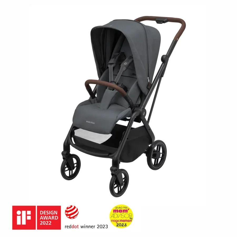 Maxi-Cosi Leona2 Çift Yönlü Tek Elle Katlanır Kompakt Bebek Arabası Twillic Graphite