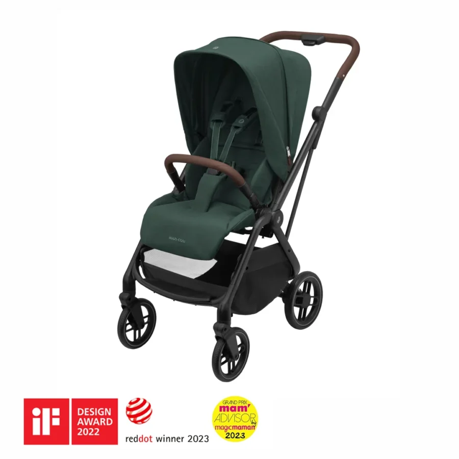 Maxi-Cosi Leona2 Çift Yönlü Tek Elle Katlanır Kompakt Bebek Arabası Twillic Green