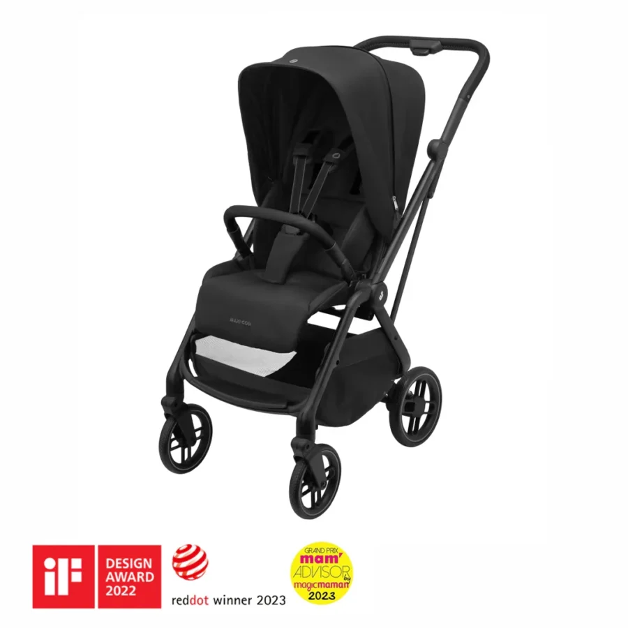 Maxi-Cosi Leona2 Çift Yönlü Tek Elle Katlanır Kompakt Bebek Arabası Twillic Black