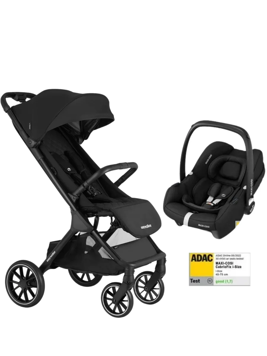 Easywalker Jackey XL Travel Sistem Bebek Arabası Shadow Black