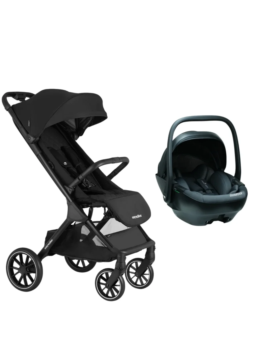 Easywalker Jackey XL Bebek Arabası Shadow Black - Merkürbebe Guardix Anne Kucağı Antrasit