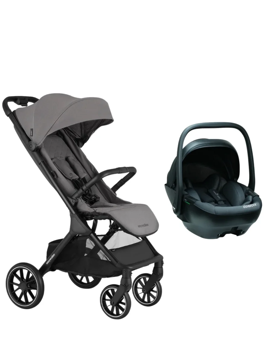 Easywalker Jackey XL Bebek Arabası Marble Grey - Merkürbebe Guardix Anne Kucağı Antrasit