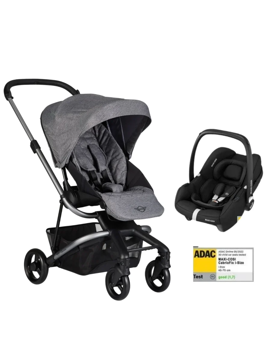 MINI by Easywalker Bebek Arabası Soho Grey Travel Sistem Bebek Arabası
