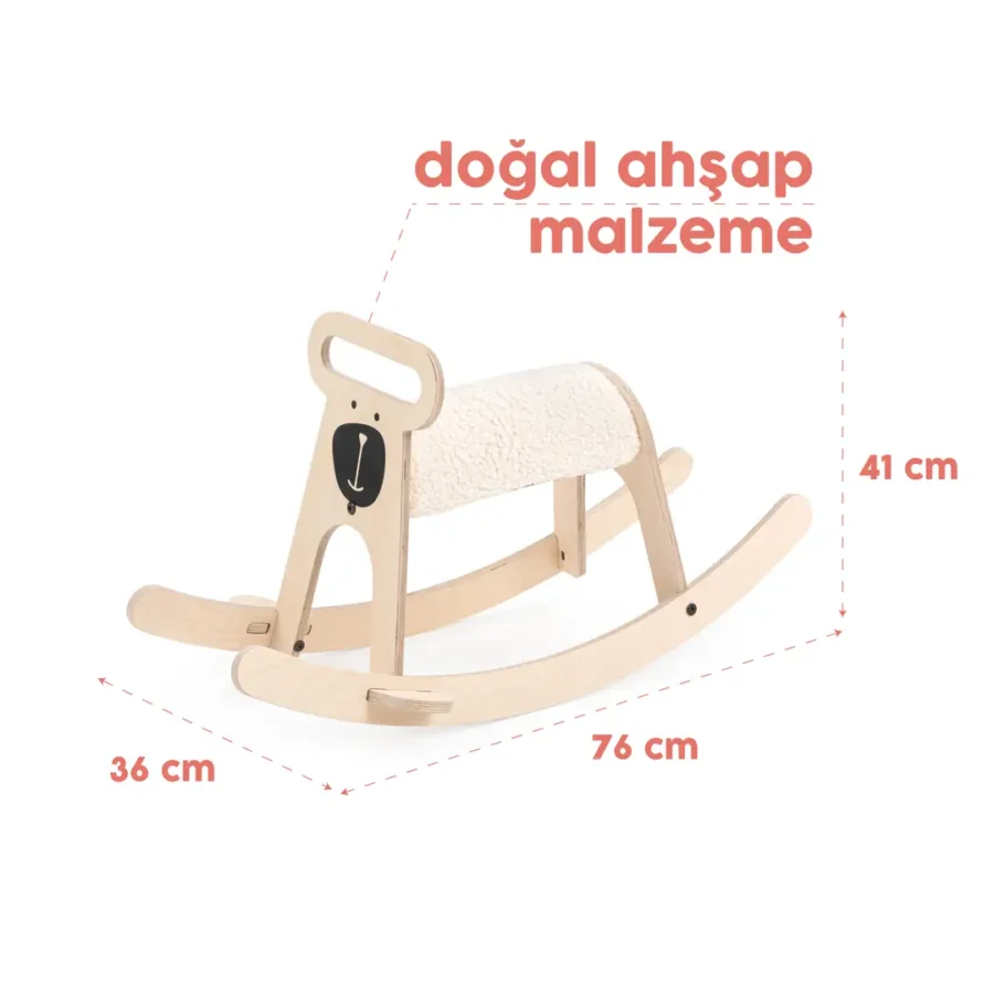 Mamatoyz Pony Ahşap Sallanan At
