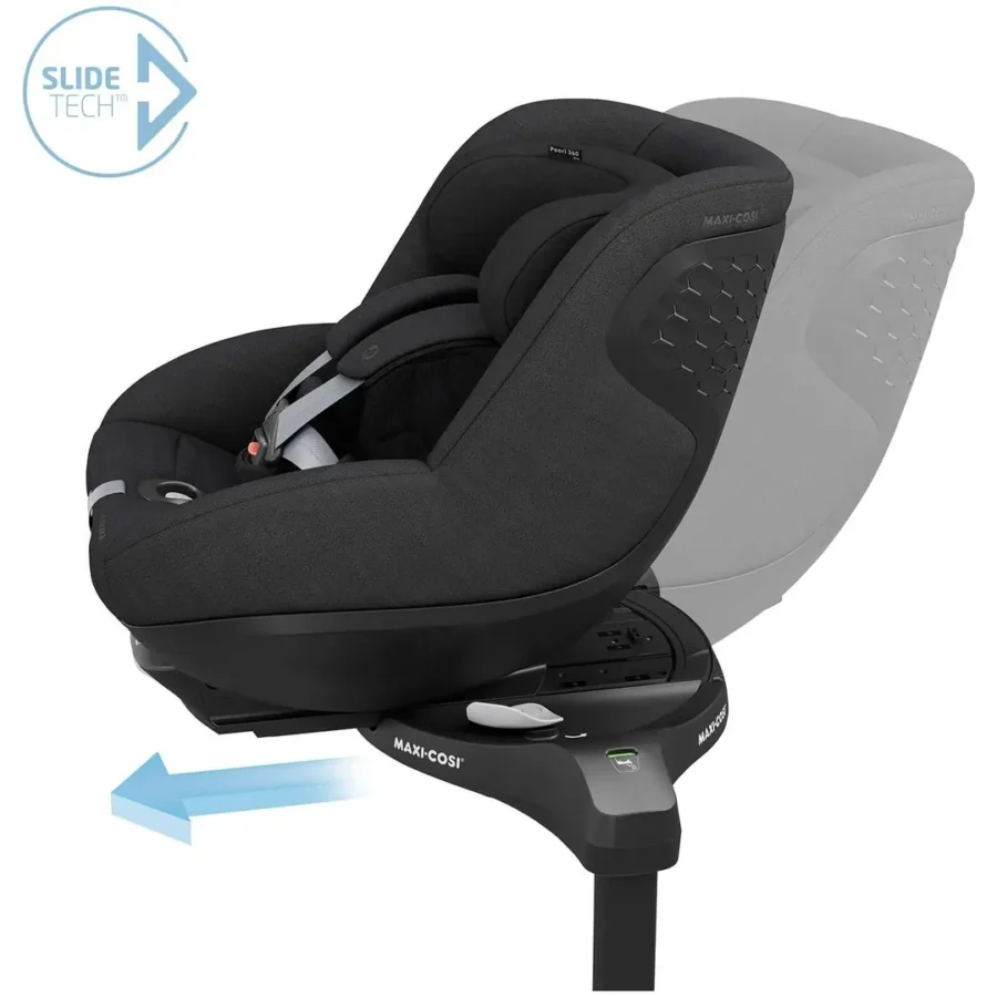 Maxi-Cosi Pearl 360 Pro Slidetech 0-18 kg Bebek Oto Koltuğu Authentic Black